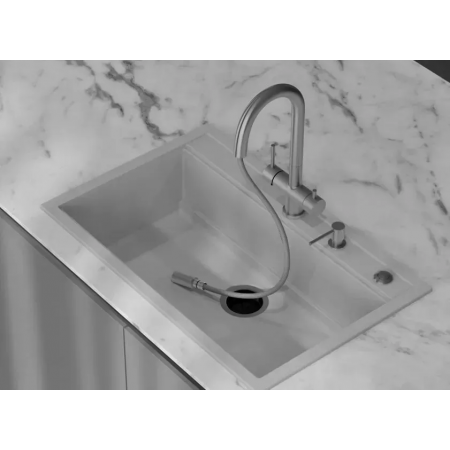 Кухонный смеситель Fabiano FKM 31,18 Inox A-26